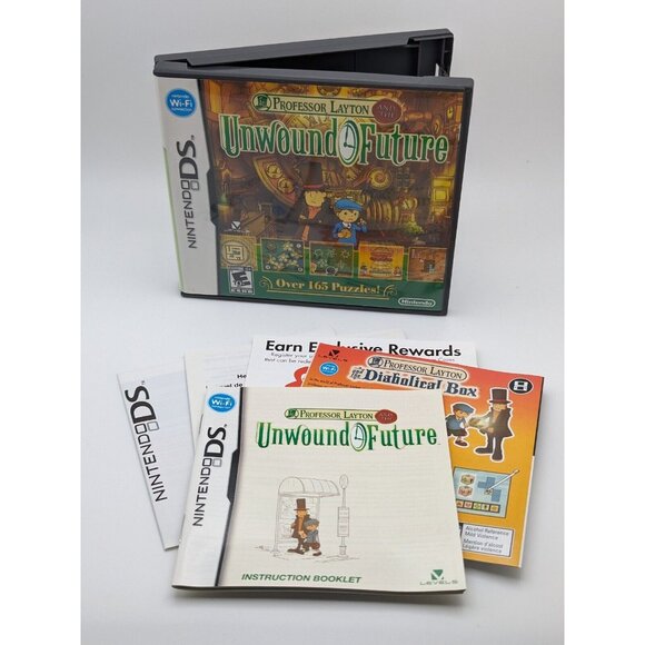 Professor Layton and the Unwound Future Nintendo DS Case & Manual Only - Picture 4 of 6